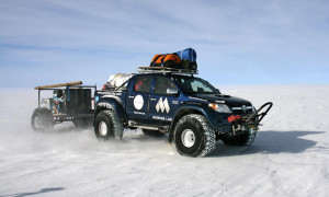 Four Toyota Hilux Reach South Pole