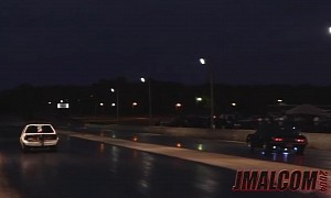 Fox Body Mustang Drags Chevy Camaro SS in Mysterious Turbo vs. Nitrous Grudge Race