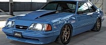Fox Body Mustang Restomod Fans Need to Make a CGI Choice: Silver or Light Blue?