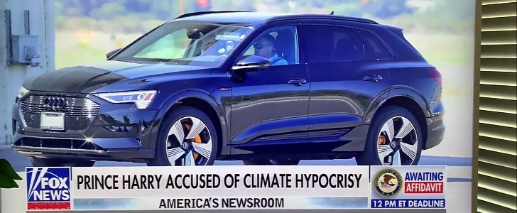 Fox News shames Prince Harry for idling in “gas-guzzling” electric Audi SUV