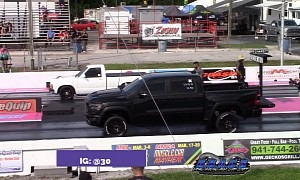 Frail Chevy S10 Drags Nitrous Ram TRX and Whipple Ford F-150, Both Get Destroyed