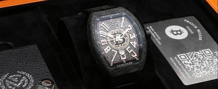 The Franck Muller Vanguard Encrypto is the world's first fully-functional bitcoin watch