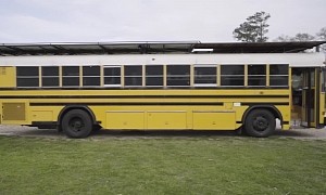 Frank Is a School Bus Converted Into a Homey RV With a Recirculating Shower