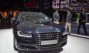 Frankfurt 2013: 2014 Audi A8 Facelift <span>· Live Photos</span>