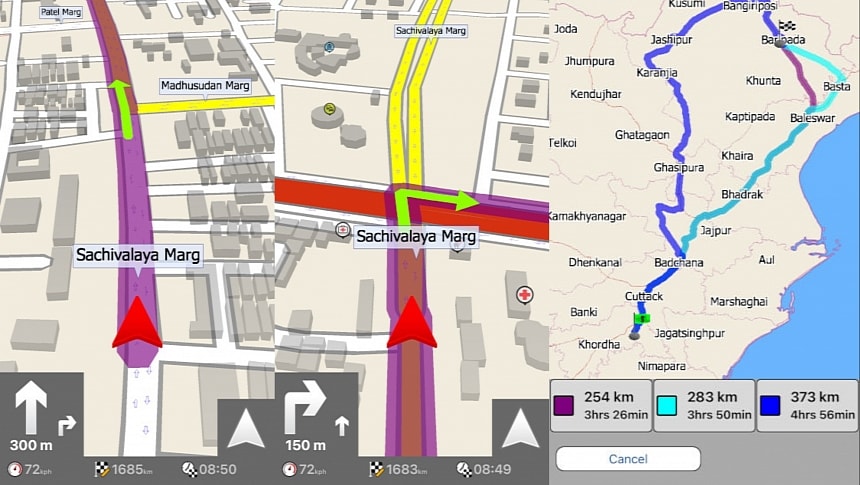 MapFactor Navigator on iPhone