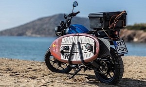Free Spirits Yamaha XSR125 Carries a Surfboard, Because That’s What You Need in Winter