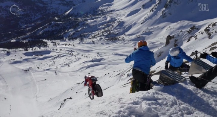 French Aficionado Brakes His Own Record, Hits 138 Mph Shooting Down a Snowy Mountain