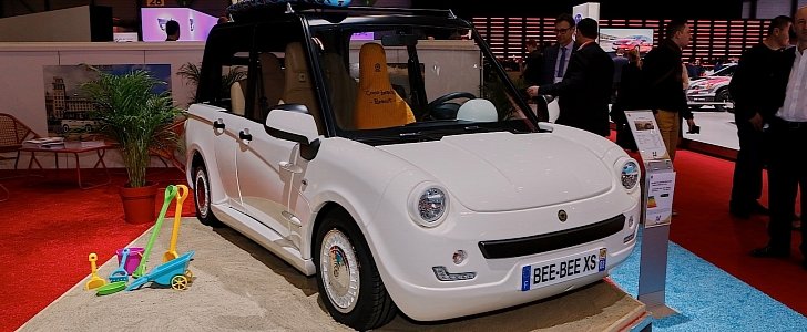 Bee-Bee XS electric car live at the Geneva Motor Show