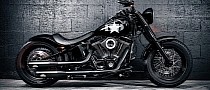 French Harley-Davidson Slim Has a Big White Star on the Tank to Hide a World of Changes