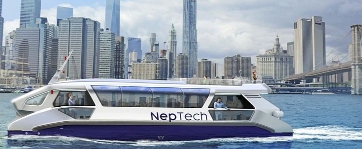 The NepShuttle is a hydrogen-powered autonomous maritime shuttle