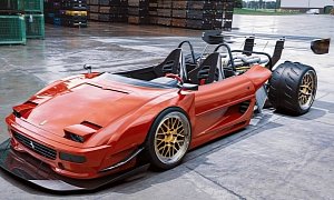 French Shop Building Ferrari F355 "Hot Rod" with Only Half a Body