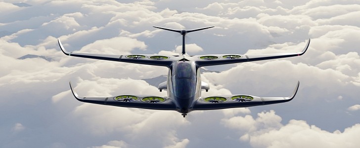 The Atea hybrid-electric VTOL boasts a unique fan-in-wing technology