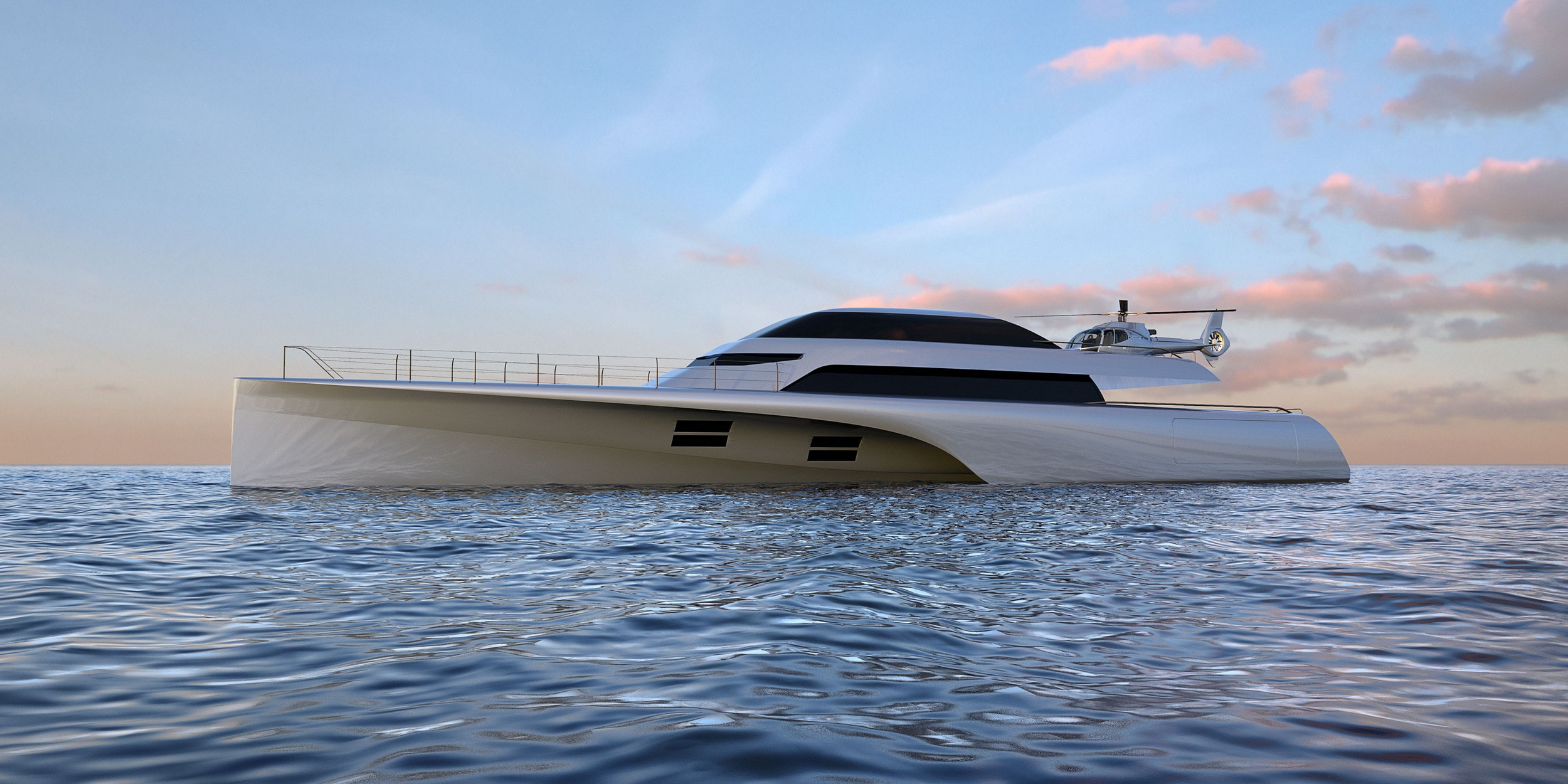Frers’ 153-Foot Catamaran Is a .5 Million Luxury Toybox Meant for Trans-Oceanic Travel
