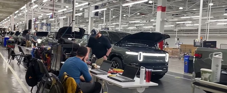 Fresh Footage From Rivian's Plant in Normal Shows Nobody's in Any Rush ...