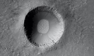 Fresh Mars Impact Crater Looks Like an Imperfect, Empty Bowl of Soup