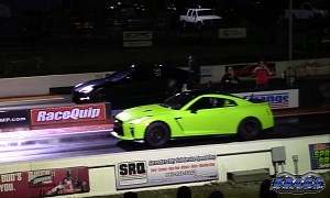 Fresh Nissan GT-R Drags Whipple F-150, R8, and Mighty Plaid, Godzilla Eats All