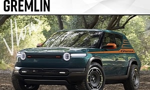 Fresh Rivian R3X Turns Into Dreamy AMC Gremlin Revival With Just a Few CGI Tweaks