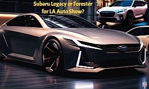 Freshly Redesigned Subaru Legacy Hybrid Meets Classic Forester SUV in Fantasy Land