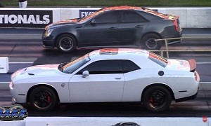 Freshly Tuned Caddy CTS-V Goes Against C7 'Vette, 1,000+ HP Hellcat and Chevelle