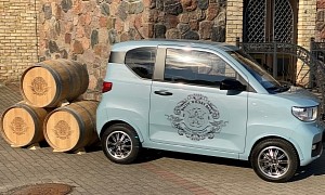 FreZe Nikrob EV Challenges Citroen Ami to Carry 225-Liter Whisky Barrel
