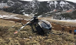 Frightened Elk Brings Down Helicopter