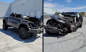 From Dream to Junk in 10k Miles: Ram TRX Takes Out Semi, Driver Lives to Tell the Tale