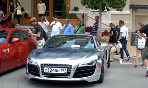 From Russia With Love: Chrome Audi R8 V10 Spyder