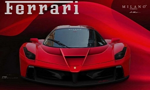 Front End of the Ferrari F70 Rendered Based on Teaser