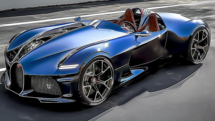 Front-engined W16-powered Bugatti Roadster