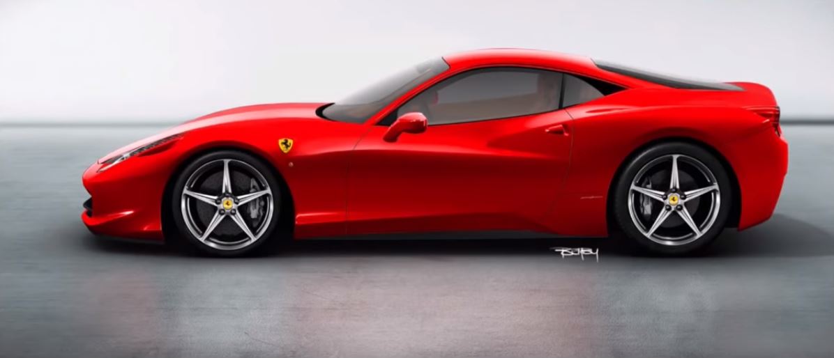 Front Engined Ferrari 458 Redesign Looks Spot On Long Hood
