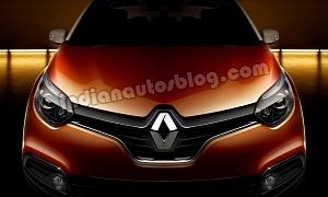 Front Fascia of the Renault Captur Crossover Rendered