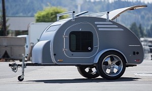 FronTear Flagship Teardrop Camper Blends Vintage and Modern Into a Neat Package