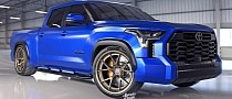 Frozen 2023 Toyota Tundra Sitting Lowered on HREs Has the Right CGI Street Style