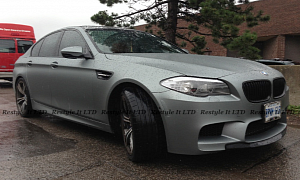 Frozen Grey BMW M5 Reminds Us of Game of Thrones