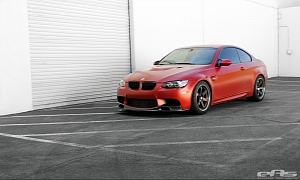 Frozen Red BMW E92 M3 Gets Pro Coilovers at EAS