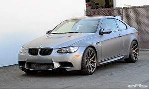 Frozen Silver BMW E92 M3 with Rust Brown Leather Looks Good