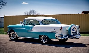 Fuel-Injected 1955 Chevy Bel Air Tri-Five Is a 350ci Holley Sniper EFI V8 Dream