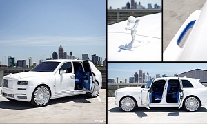 Full Pearl White on Nipsey Rolls-Royce Cullinan Doesn't Even Care if It's a Black Badge