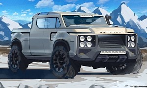 Full-Size Defender Truck Rendering Will Have You Screaming at Land Rover