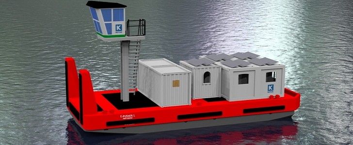 KOTUG has developed an electric pusher vessel called the E-Pusher