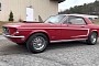 Fully Restored 1968 Ford Mustang Is a Rare Candy Apple Red Coupe With Cobra Jet Power