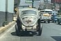 Funniest Video Today: Driver Going Viral for Driving His Beetle Like Fred Flintstone