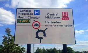 Funny and Discriminatory Restriction against Bikers in London, UK