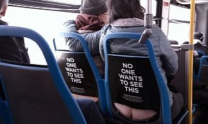 Funny Bus Ad Turns the Seats into Naked Butts to Raise Colon Cancer Awareness
