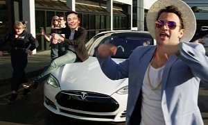 Funny SpaceX Parody Features Tesla Model S, Dancing Elon Musk