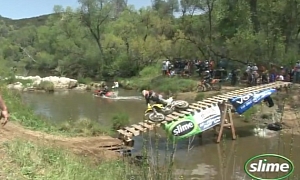 Funny Teeter-Totter River Crossing Crashes
