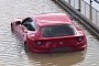 Furious but Not Fast: Ferrari Drowns on Flooded London Road