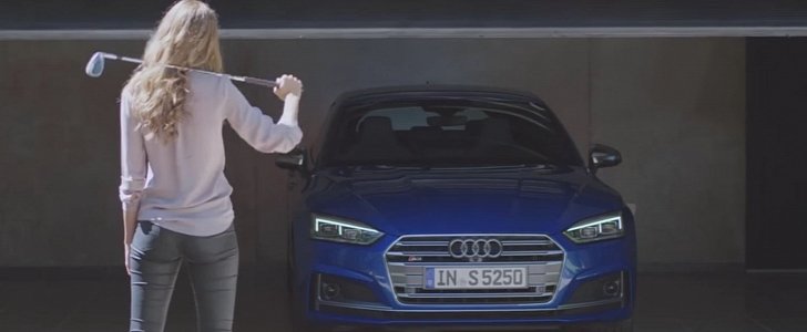 Furious Wife Destroys Everything, Stops at New Audi S5 Sportback in Commercial