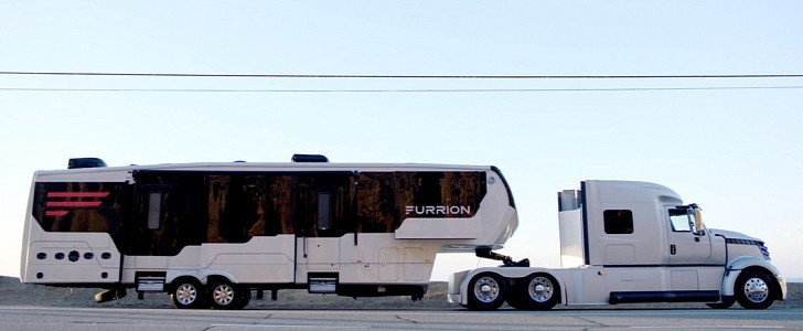 Furrion showcased the Limitless fifth-wheel at CES 2018