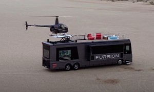 Furrion’s Elysium Concept RV Is A Luxury Motorhome With A Helipad